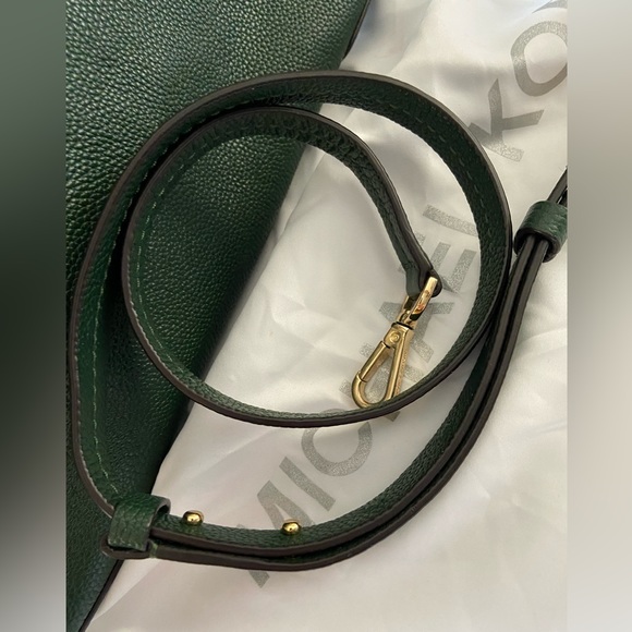 Michael Kors Forest Green Pebbled Leather Handbag - Picture 4 of 13